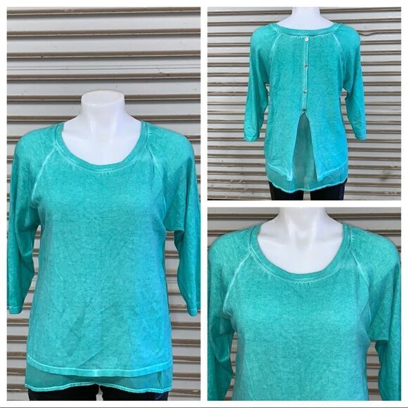 Angle Apparel green sweatshirt style top size sm - Picture 1 of 8